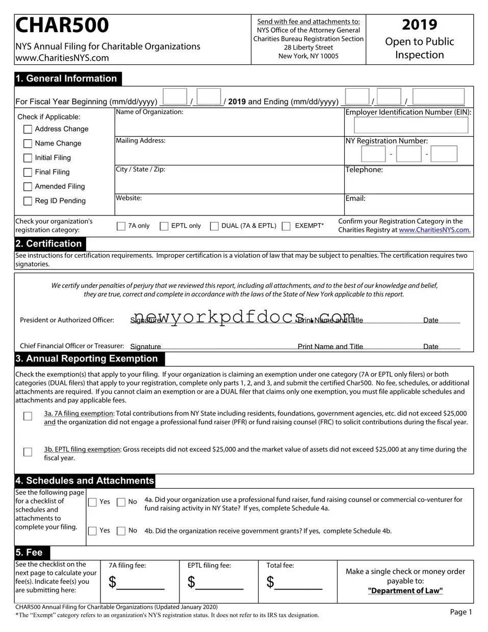 Free Char500 Nys Form