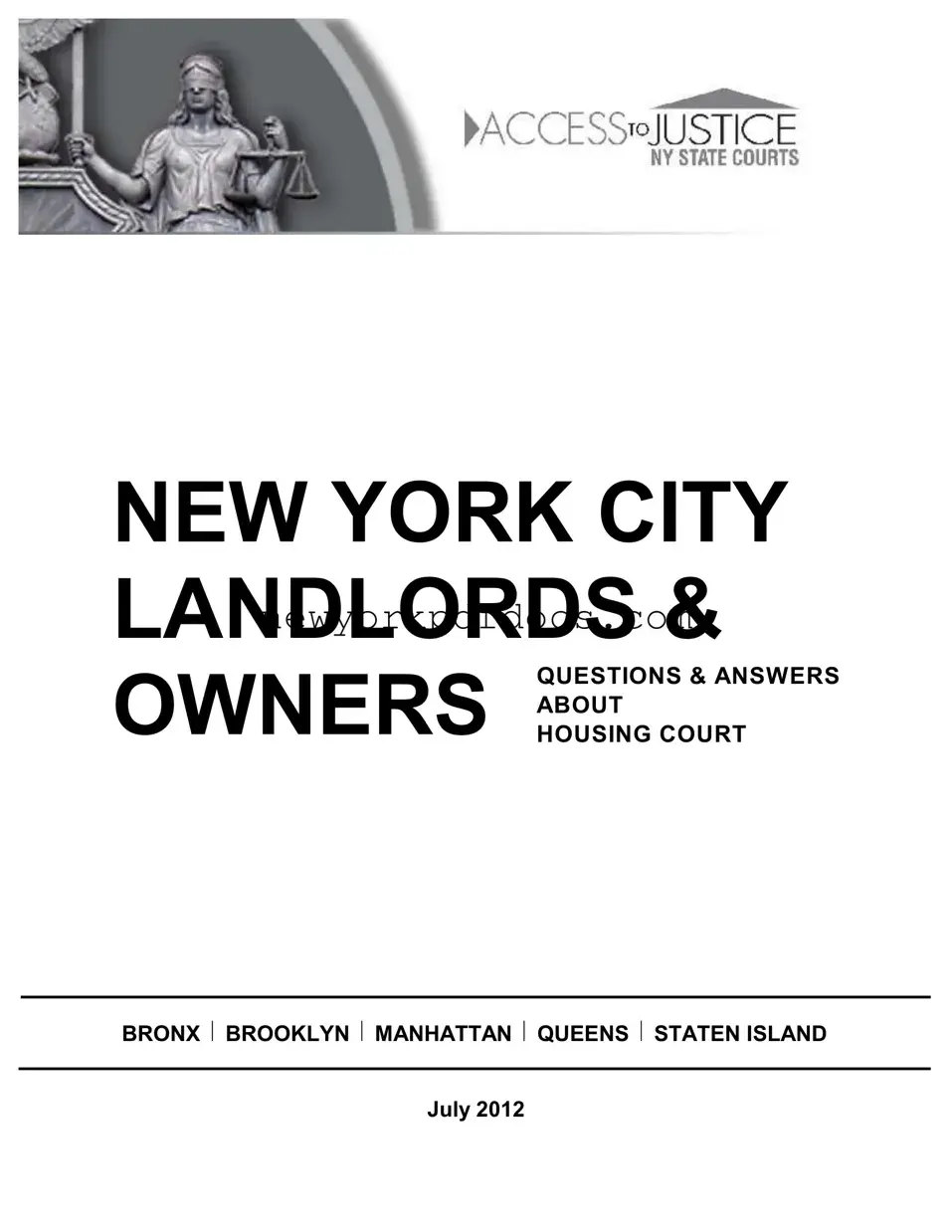Free New York Landlord Form