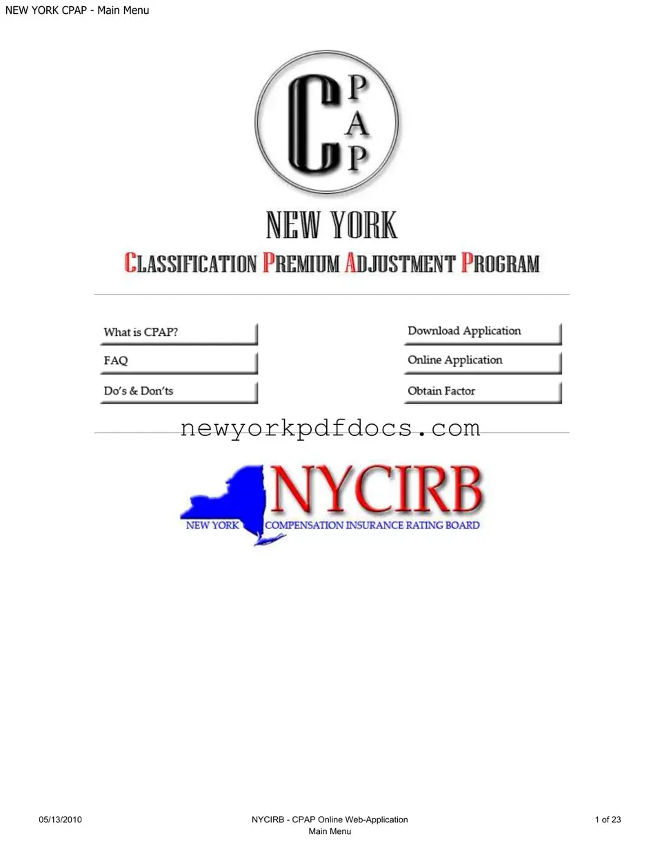 Free Ny Cpap Application Form
