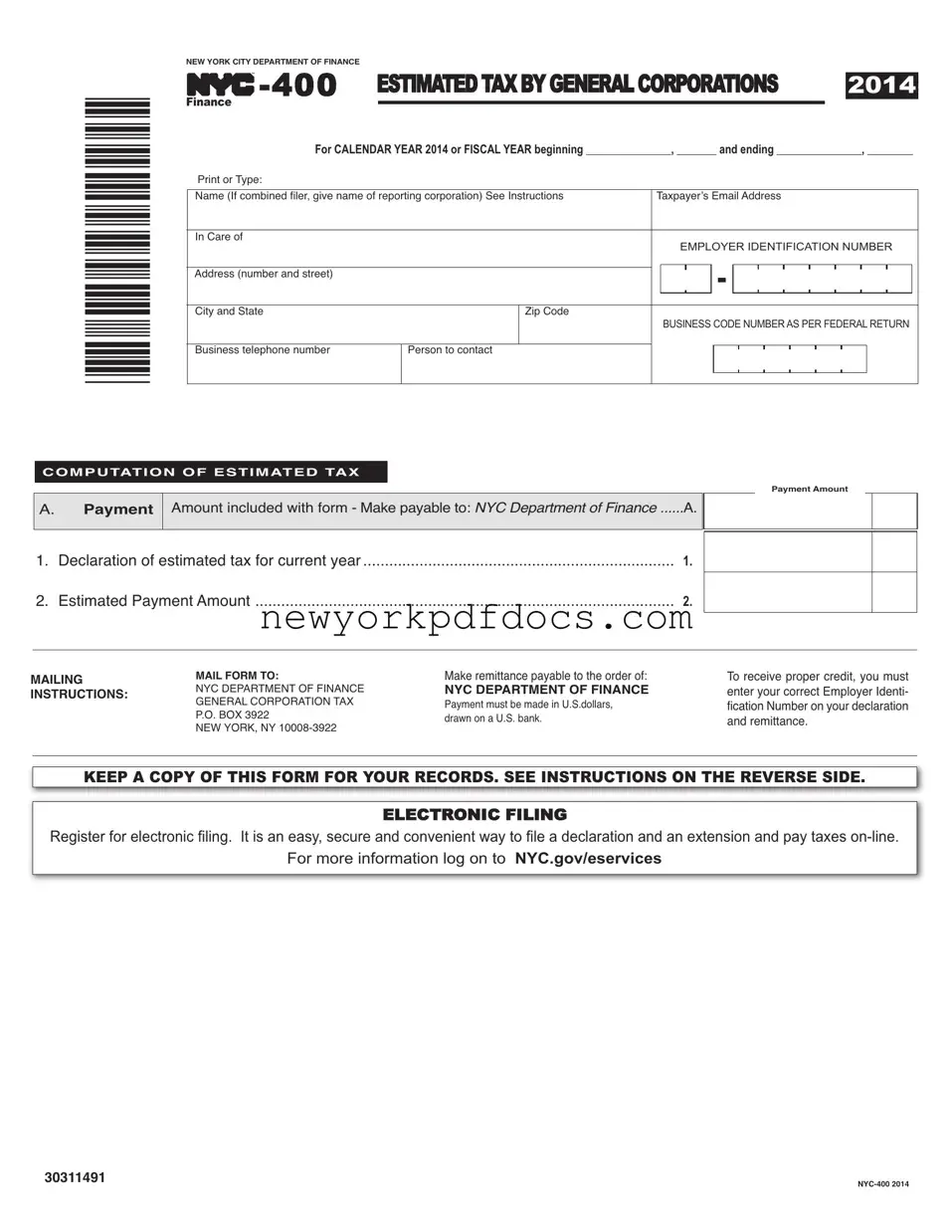 Free Nyc 400 Form