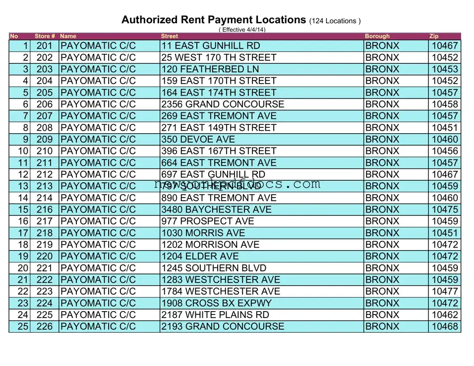 Free Nycha Authorized Payment Form