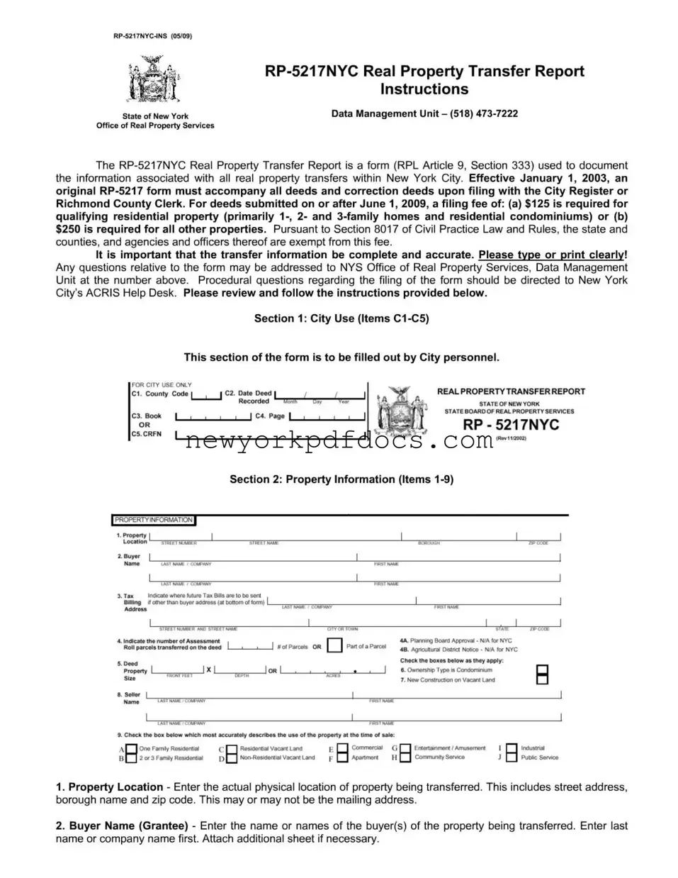 Free Rp 5217Nyc Form