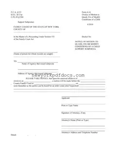 Free New York 4 16 Form