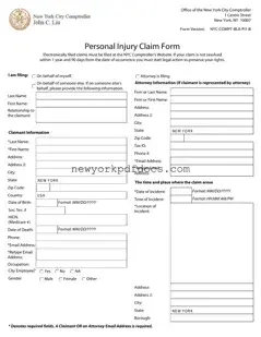 Free New York Claim Form