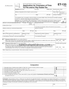 Free New York Et 133 Form