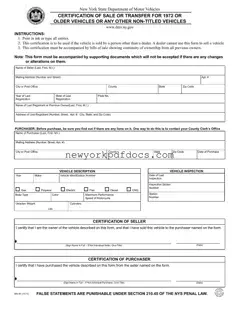 Free New York Mv51 Form