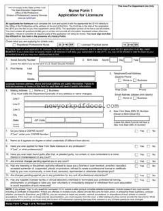 Free New York Nurse 1 Form