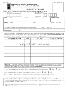 Free New York Prs 2 Form