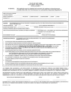 Free Ny Anti Arson Application Form