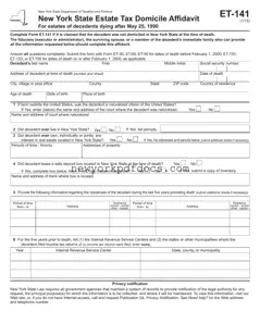 Free Ny Et 141 Form