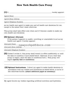 Free Ny Health Proxy Form