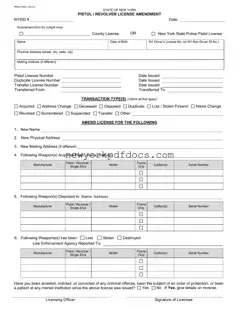 Free Ny State Police Amendment Form