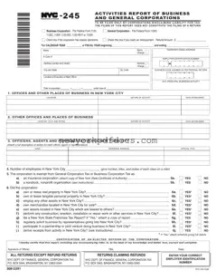 Free Nyc 245 Form