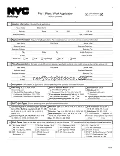 Free Nyc Buildings Pw1 Form