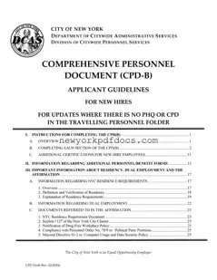 Free Nyc Careers Comprehensive Document Form