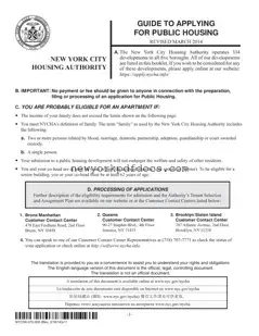 Free Nyc Housing Application Form