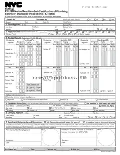 Free Nyc Op 98 Form