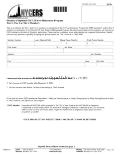 Free Nycers F170 Form