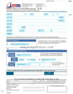 Free Nycers F349 Form