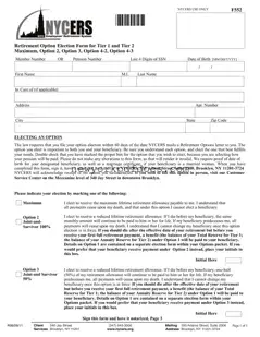 Free Nycers F552 Form