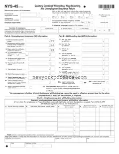 Free Nys 45 Form