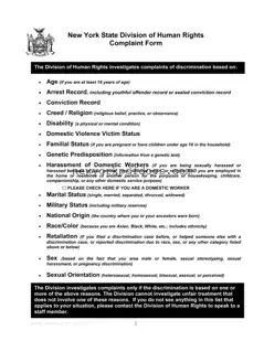 Free Nys Complaint Form