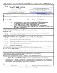 Free Nys Food Service Worker Form
