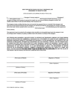 Free Nys Nf Aob Form