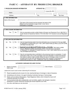 Free Nysid 41C W Form