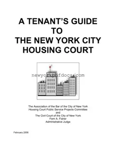 Free Official Nycha Form